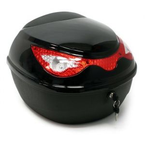 Top case 22 litres coffre pour moto scooter quad porte bagage rangement noir
