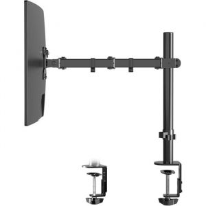 Support Ecran PC pour 13-32 Pouces jusqu&agrave; 10 kg Bras Ecran inclinable et pivotant r&eacute;glable en Hauteur pour Bureau VESA 100x100mm