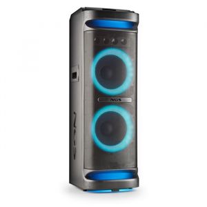 NGS WILD SPACE 3: 4000W Party Speaker BT/TWS USB/AUX LED poign&eacute;es 2 entr&eacute;es micro.