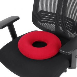 Coussin Gonflable en Anneau Coussin dassise Siège Anti-escarres Soulager Douleur au Coccyx Hémorroïdes avec Pompe à Air HB057