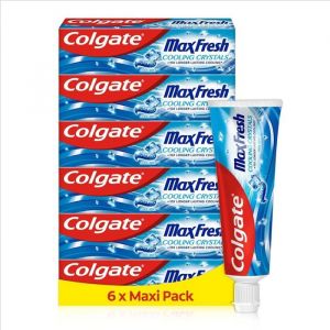 Dentifrice - COLGATE - Max Fresh - Cristaux de menthe - 6 tubes de 75ml - Sensation fra&icirc;cheur