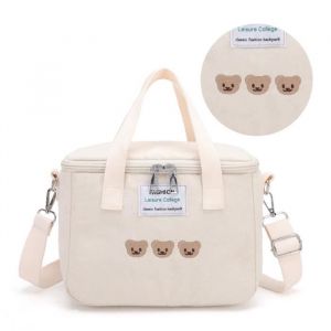OMABETA sac à couches pour bébé Sac de maman en tissu Oxford de dessin animé  grande capacité couleurs jeux poussette Blanc