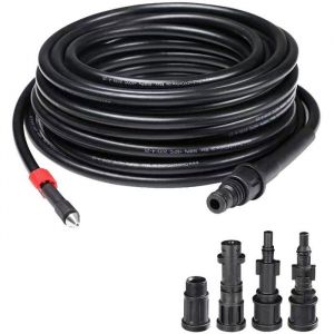 1 pi&egrave;ce tuyau de nettoyage haute pression 15 m 4 raccords 155 bar - 529 bar 60&deg;C kit de nettoyage de tuyau tuyau de lavage ac