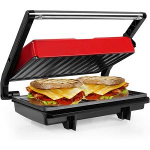 Panini Grill Électrique Plancha Et Appareil À Sandwich Presses À Panini Plaques Anti-Adhésives Surface 23 X 145 Cm Sans Bpa
