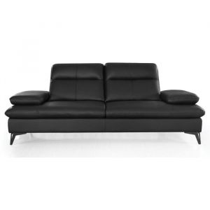 Canap&eacute; 3 places Cuir avec dossier avance-recul IRIS - Angle Droit