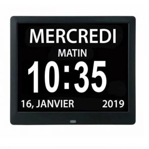 Horloge Calendrier Horloge Numérique Calendrier LED Auto Dimming pour Les Personnes Âgées / Alzheimer et les enfants