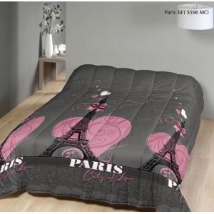 Couette tempérée - MORTREUX - Paris - 220x240 cm - 350g/m² - Microfibre imprimé