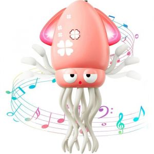 Poulpe Dansant &Eacute;lectrique - Pieuvre Rigolo avec LED et Musique - Mouvement Fou &agrave; 8 Pattes - Anti-Stress et Amusant pour Enfant