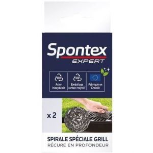 Lot de 2 spirales spéciales grill - SPONTEX EXPERT
