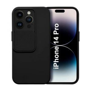 Coque - Little Boutik© - iPhone 14 Pro - Couleur Noir - Rigide - Synthétique