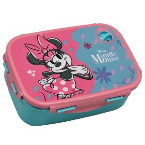 Boite goûter - Minnie Mouse - Rose - 17 cm - PVC - Enfant
