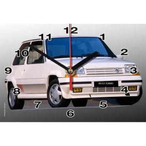 RENAULT 5 GT TURBO EN HORLOGE MURALE 01