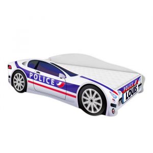 Lit enfant ACMA V POLICE - ACMA - 140x70 cm - Matelas et sommier inclus