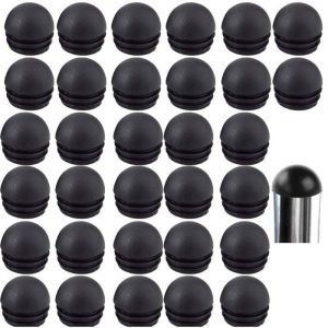 Embout Bouchons pour Tube de Chaise de Rond Noirs Embout Entrant Rond pour Pied de Chaise Embout Pied de Chaise 32 Pi&egrave;ces (25mm)
