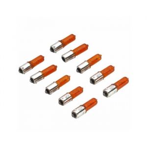 Ampoule-lampe 12v 21w norme h21 culot bay9s temoin ergots decales 120° orange (clignotant) (boite de 10) -p2r-