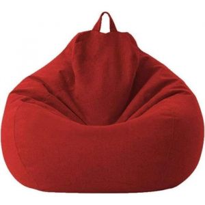 Pouf Poire Adulte et EnfantsPouf Géant sans RemplissagePouf de SalonGrande Fauteuil de Salon pour Intérieur et Extérieur-80x90cm