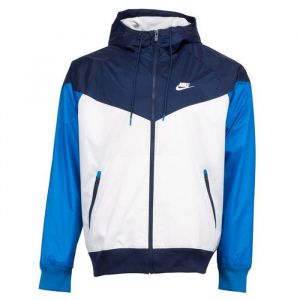 Veste coupe-vent Nike SPORTSWEAR WINDRUNNER - Blanc Bleu marine Bleu - Homme - Réf. AR2191-122
