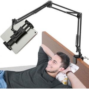 Support Tablette litR&eacute;glable Support iPad Rotatif 360&deg; avec Bras en Aluminium pour iPad/iPhone/Kindle/t&eacute;l&eacute;phone 46 &agrave; YYV