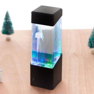 Kit de lampe de M&eacute;duse LED multi-documents aquarium pr&eacute;cieuse veilleuse simul&eacute; bulle de poisson lampe de table pour M LAMPE A POSER