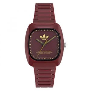 Montre Adidas Originals - Mixte - AOSY24028 - Bourgogne Plastique - 37mm - Rouge - Quartz - Analogique