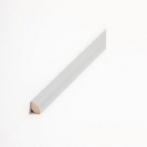 PROVISTON Quart de rond 21 12 Gris 12 x 12 x 2000 mm Laqu&eacute; Plinthe en bois massif Plinthe de sol Design &eacute;l&eacute;gant 10 m&egrave;tres