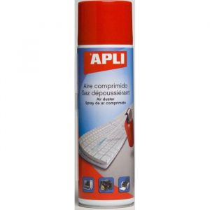Bombe dair - Gaz d&eacute;poussi&eacute;rant pour clavier ordinateur - 400 ml - Apli