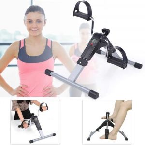 AGM® Mini Vélo dAppartement à Pédale Pliable pour Entraîner Bras Jambes Pédalier Vélo dExercice