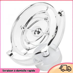 Dilwe Ornement de boule &agrave; mouvement perp&eacute;tuel Boule D&eacute;quilibre avec Batterie USB Jouet de Bureau &agrave; Mouvement luminaire statue