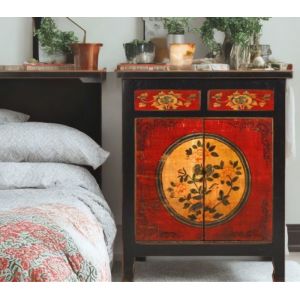 Commode armoire de chambre chinoise Buffet Vintage Oriental asiatique Shabby-Chic*