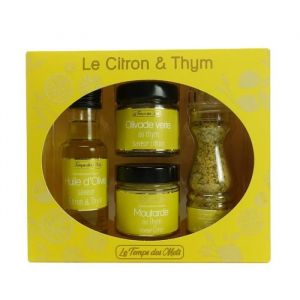 Ducs de Gascogne - Coffret épicerie fine de 4 condiments autour du citron & thym - Spécial idée cadeau Noël anniversaire fête