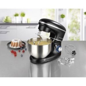 Robot m&eacute;nager GourmetMaxx 03550 noir acier inoxydable