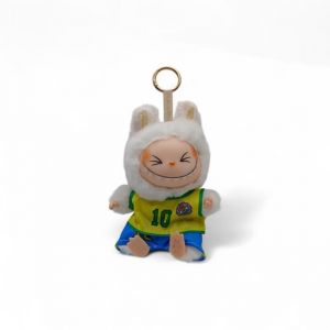 1 LABUBU MONSTERS livrée avec sa tenue football NEYMAR BRESIL peluche d’autre tenus HABIT et accessoire   Cadeau de collection