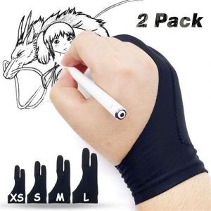 Gant Artiste Anti-fouling Professionnel en Lycra Taille XS pour Toutes les Tablettes Graphiques Ecran &agrave; Stylet LED Tablette Lumineus