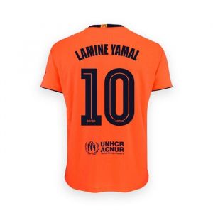 Maillot FC Barcelone Third Homme Lamine Yamal N&deg;10 2025/26 Orange - - Orange