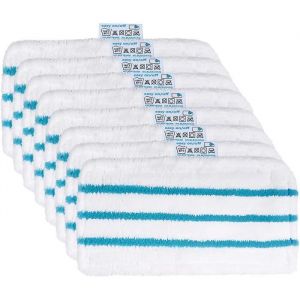 Lot de 8 Lingettes pour Black et Decker Balais Vapeur FSMP20 Steam Mop pour Black Decker FSM1630 FSM1616 FSMH13E5 FSM1321