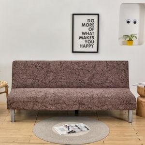 Universel Housse Canapé Extensible sans Accoudoir 3 Places Couverture de Canapé pour Banquette Clic Clac PliantA