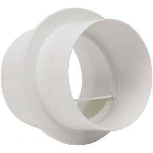 Clapet anti-retour de tuyau rond de ventilateur en PVC pour empêcher le reflux adapté aux salles de bains et aux cuisines (100 mm)