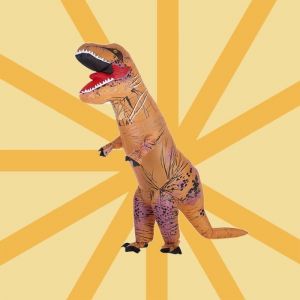 D&eacute;guisement Gonflable Costume de Dinosaure TOMTOP - Mod&egrave;le Dinosaure - Adulte - Vert - Ext&eacute;rieur