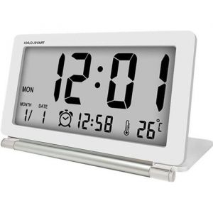 Réveil électronique - Non spécifié - Modèle pliant - LCD silencieux - Grand écran - Thermomètre intégré