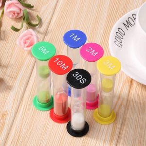 Lot de 6 sabliers - 30 secondes 1 min 2 min 3 min 5 min 10 min - Sablier - Minuteur