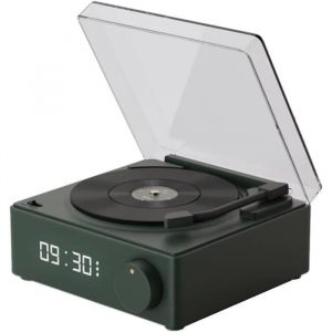 Tourne-disque - ZGEER - Mini haut-parleur - Bluetooth sans fil - Portable - Vintage