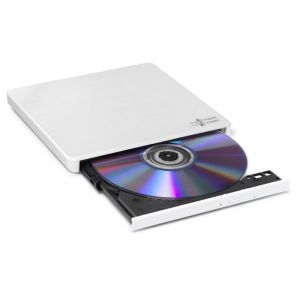 Graveur DVD Externe - HITACHI-LG - GP60NW60 - Ultra Slim - USB 2.0 - Blanc