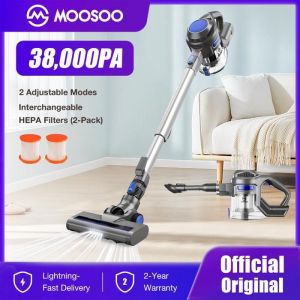 MOOSOO XL-618A Aspirateur 4-en-1 l&eacute;ger - Puis. 35KPa batterie amovible LED id&eacute;al maison/animaux