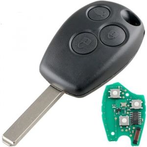 cl&eacute; vierge t&eacute;l&eacute;commande 3 boutons RENAULT Clio 3 Modus Kangoo ID46 a programmer