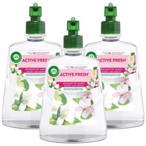 Lot de 3 Recharges pour spray automatique sans gaz Bouquet de Jasmin 228ml