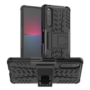 Coque pour Sony Xperia 10 IV - HTDMOBILES - Rigide - Anti choc - Film &eacute;cran - Noir