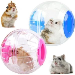 2 Pièces Boule de Cristal Hamster Boule dexercice de Hamster Hamster Fitness Ball Jouet pour Hamster pour Hamsters Nains Petits