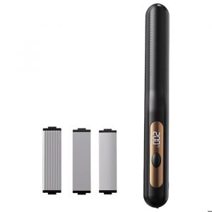 A Lisseur Cheveux t&ecirc;tes interchangeables sans fil plaque serrage chauffage rapide fer &agrave; boucler pelucheux lisseur coiffure portable