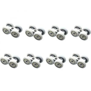 8 Pi&egrave;ces Roulettes Pour Portes Coulissantes Roulettes Pour Portes Coulissantes Porte coulissante &agrave; roulement &agrave; billes Adapt&eacute;es
