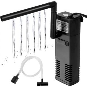 Filtre Aquarium à Débit d’Eau 4 W 300L-H Filtre Interne pour Aquarium 60L Filtre Pompe Aquarium avec Éponges Filtrantes pour [J25]